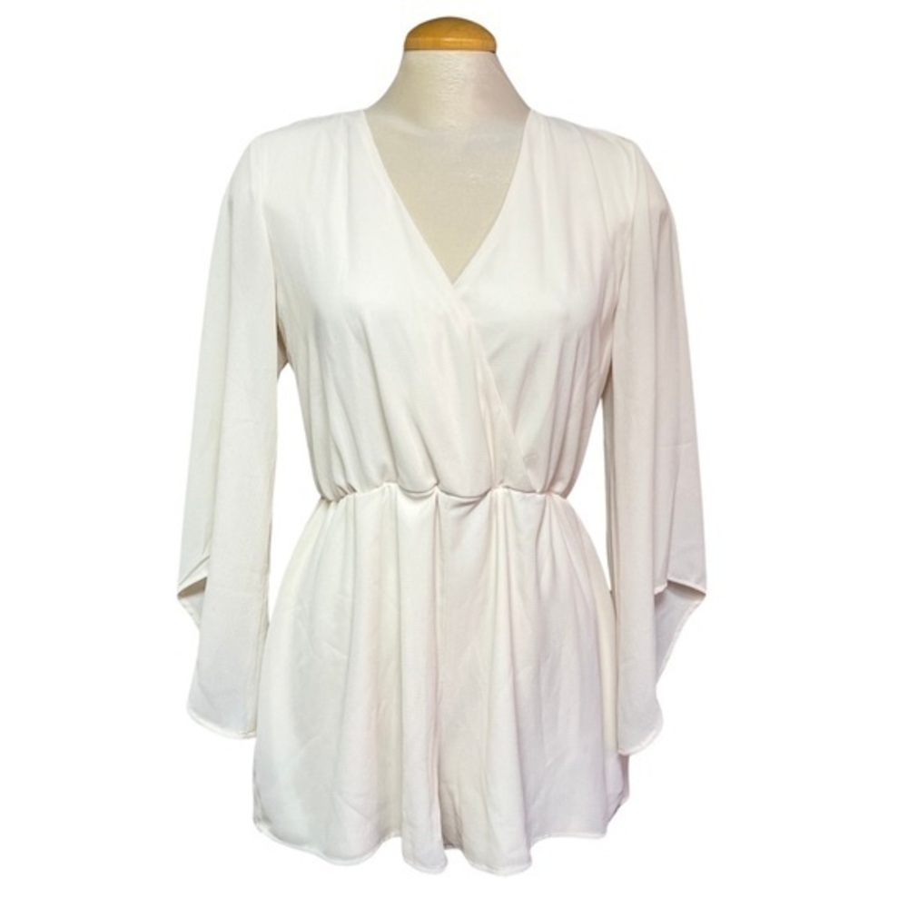 Small California MoonRise Off-White Lace Back Jumpsuit